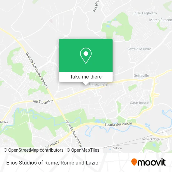 Elios Studios of Rome map