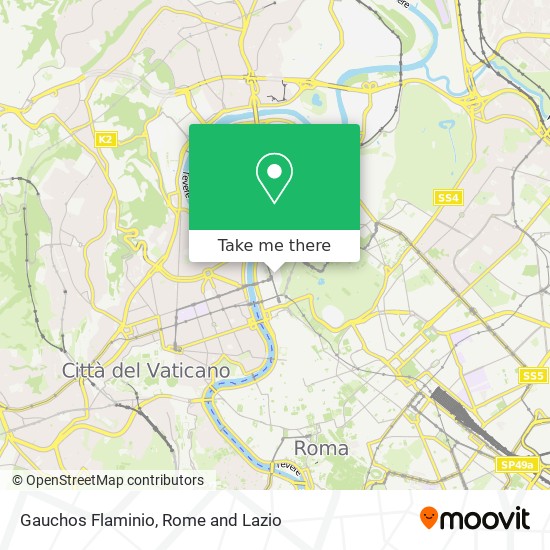 Gauchos Flaminio map