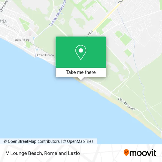 V Lounge Beach map