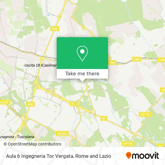 Aula 6 Ingegneria Tor Vergata map