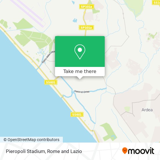 Pieropoli Stadium map