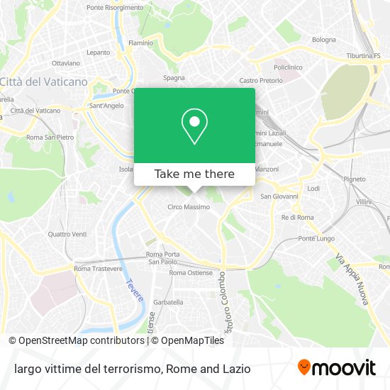 largo vittime del terrorismo map