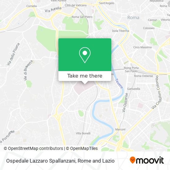 Ospedale  Lazzaro Spallanzani map