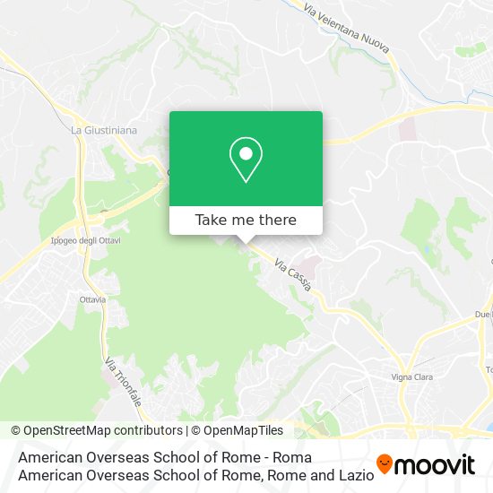 American Overseas School of Rome - Roma American Overseas School of Rome map