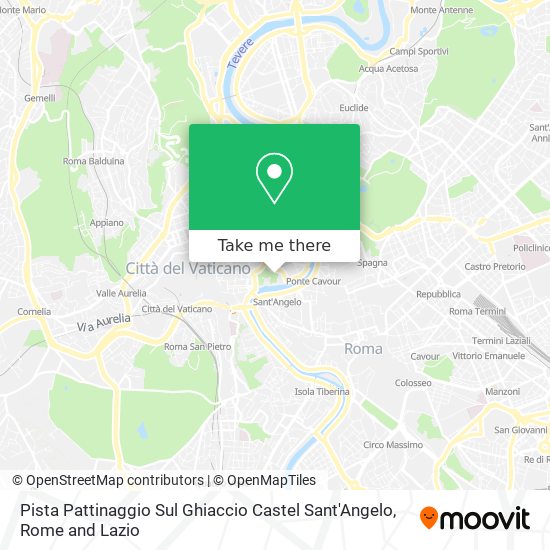 Pista Pattinaggio Sul Ghiaccio Castel Sant'Angelo map