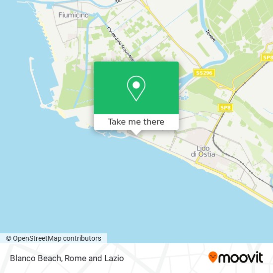 Blanco Beach map