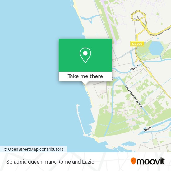 Spiaggia queen mary map