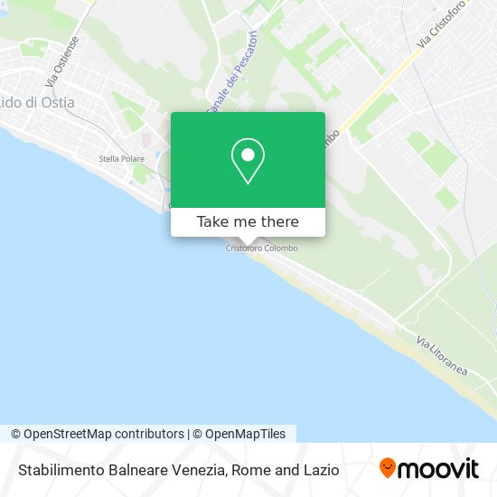 Stabilimento Balneare Venezia map