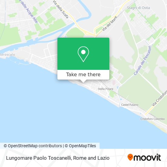 Lungomare Paolo Toscanelli map