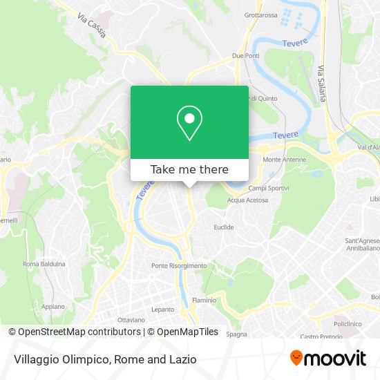 Villaggio Olimpico map