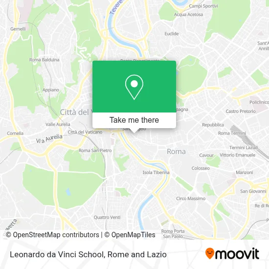 Leonardo da Vinci School map