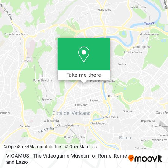 VIGAMUS - The Videogame Museum of Rome map