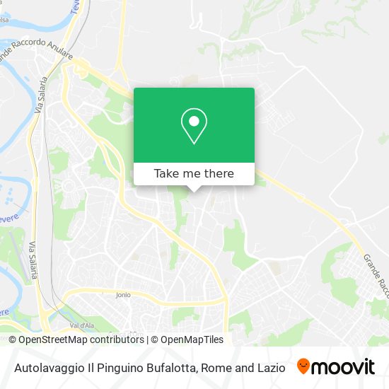 Autolavaggio Il Pinguino Bufalotta map