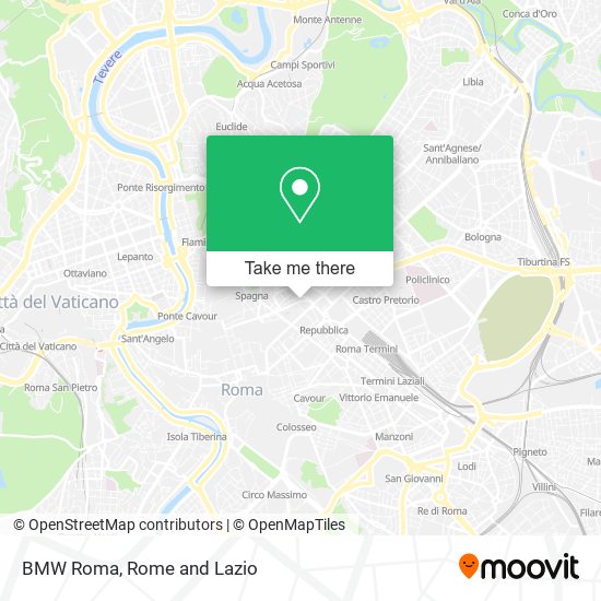 BMW Roma map
