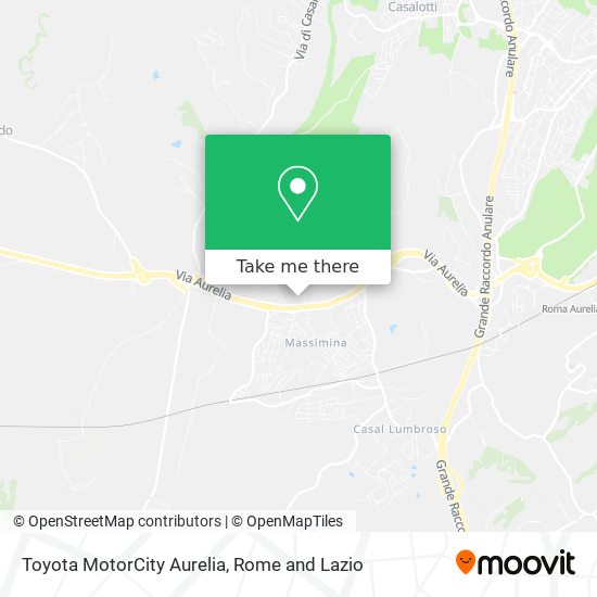Toyota MotorCity Aurelia map