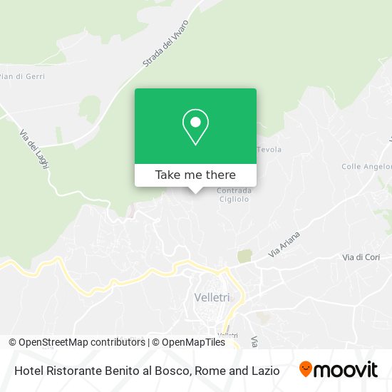 Hotel Ristorante Benito al Bosco map