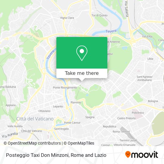 Posteggio Taxi Don Minzoni map