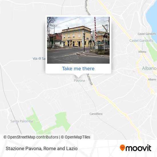 Stazione Pavona map