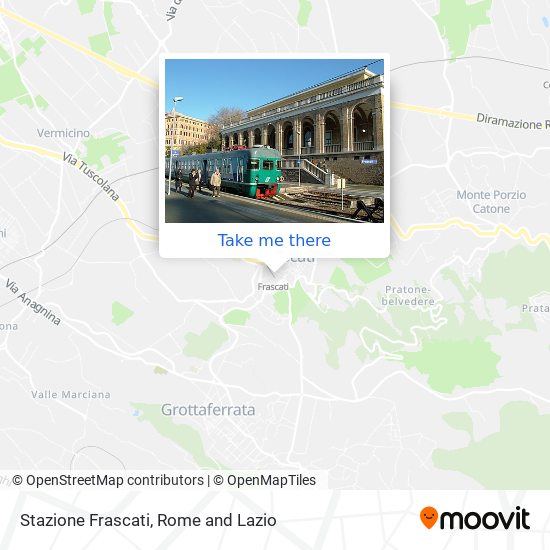 Stazione Frascati map