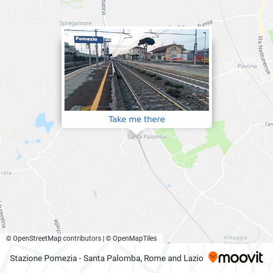 Stazione Pomezia - Santa Palomba map
