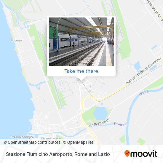 Stazione Fiumicino Aeroporto map