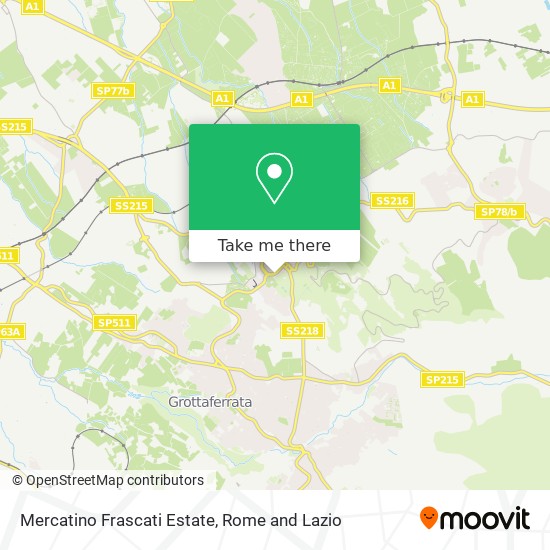 Mercatino Frascati Estate map
