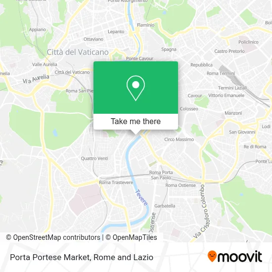 Porta Portese Market map