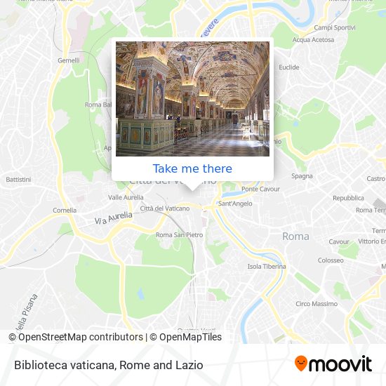 Biblioteca vaticana map