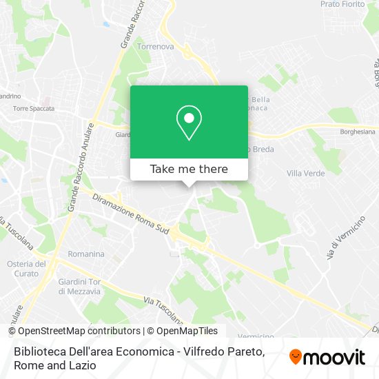 Biblioteca Dell'area Economica - Vilfredo Pareto map