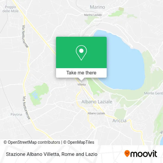 Stazione Albano Villetta map