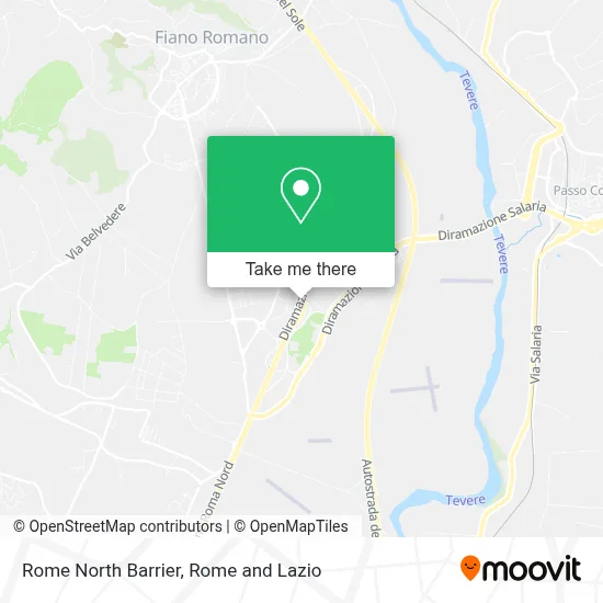 Rome North Barrier map