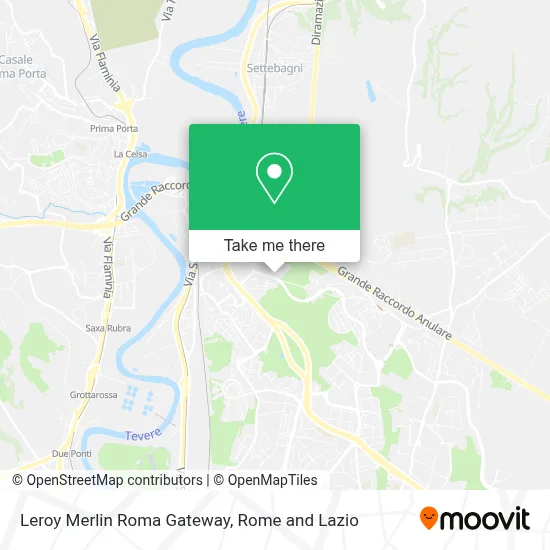 Leroy Merlin Roma Gateway map