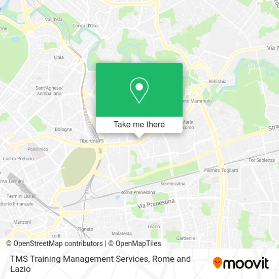 TMS Training Management Services map