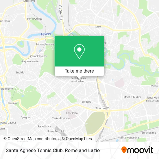 Santa Agnese Tennis Club map