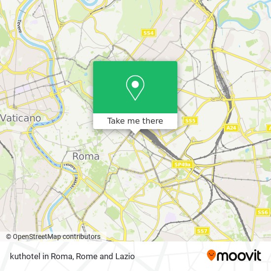 kuthotel in Roma map