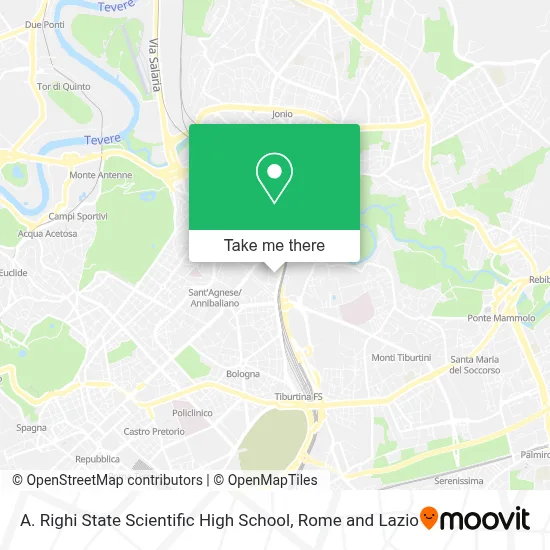 A. Righi State Scientific High School map