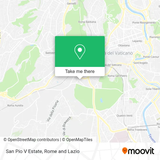 San Pio V Estate map