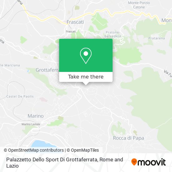 Palazzetto Dello Sport Di Grottaferrata map