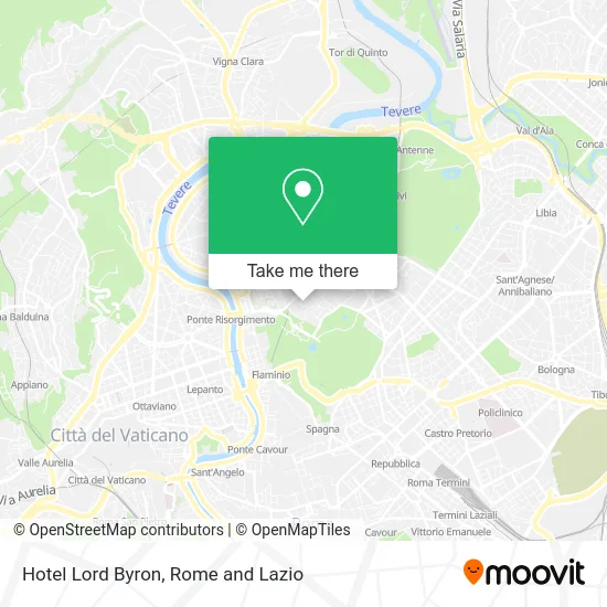 Hotel Lord Byron map