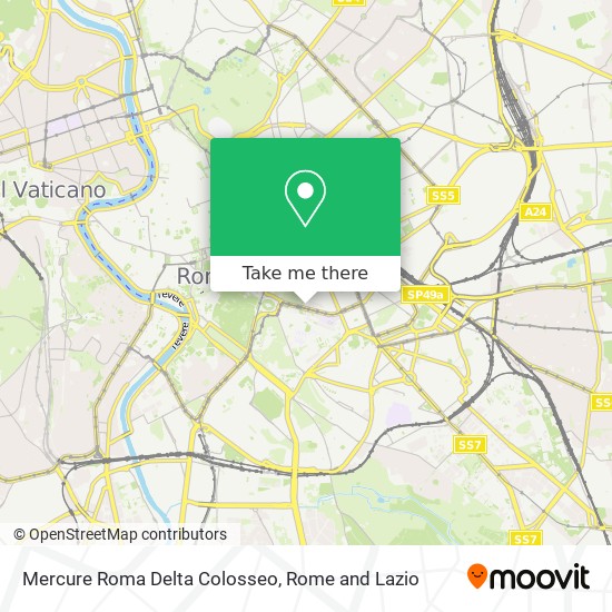 Mercure Roma Delta Colosseo map