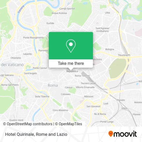 Hotel Quirinale map