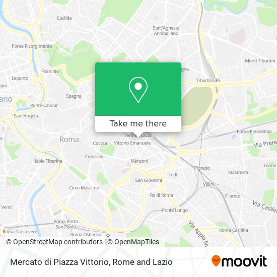 Mercato di Piazza Vittorio map