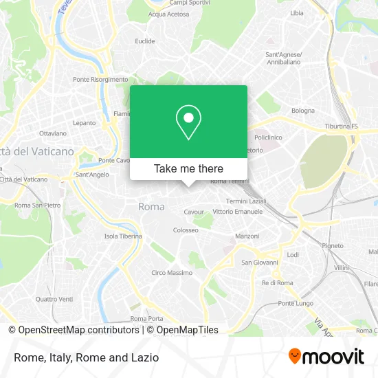 Rome, Italy map