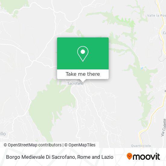 Borgo Medievale Di Sacrofano map