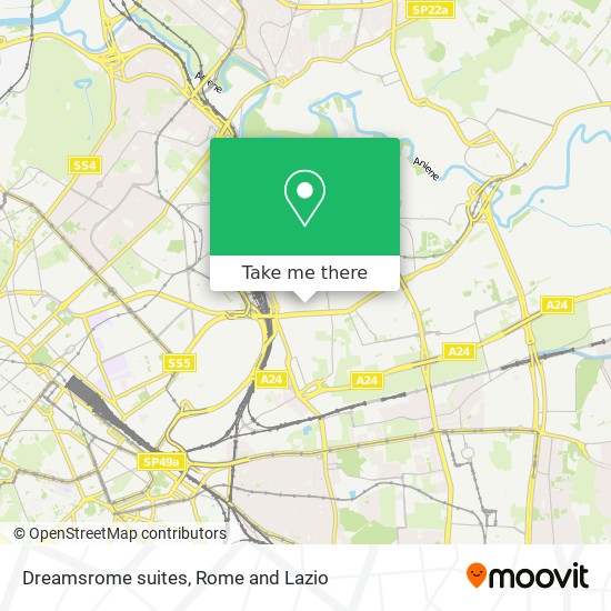 Dreamsrome suites map