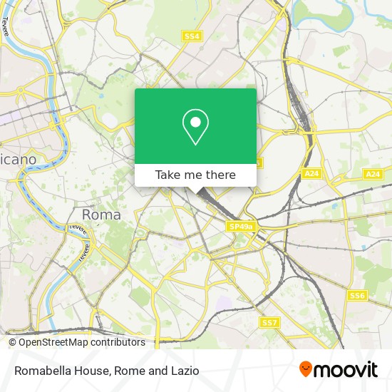 Romabella House map