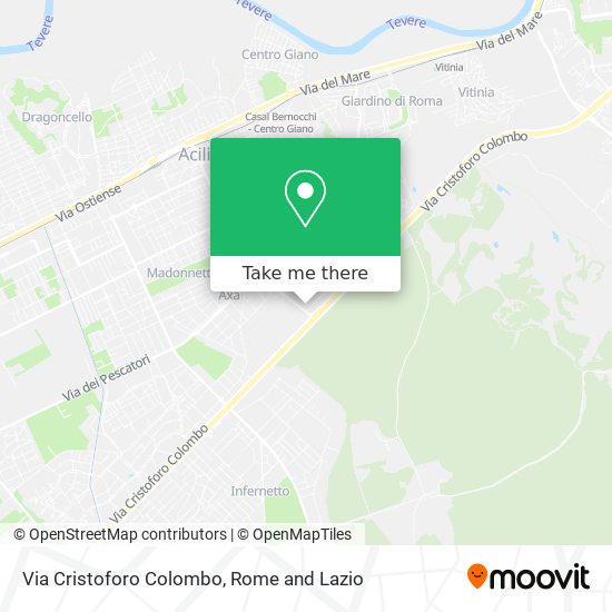Via Cristoforo Colombo map