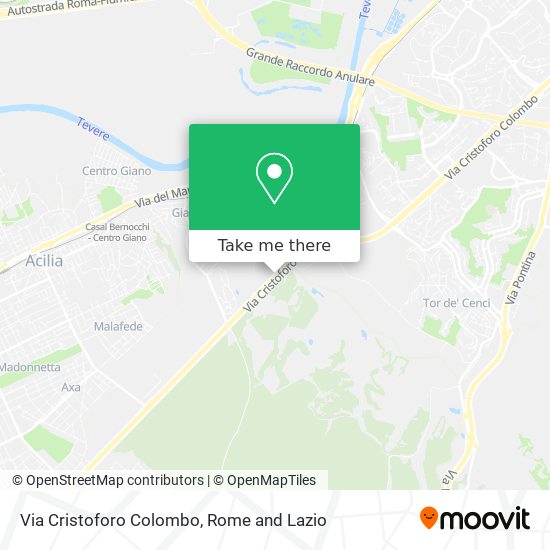 Via Cristoforo Colombo map