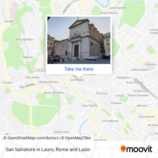 San Salvatore in Lauro map