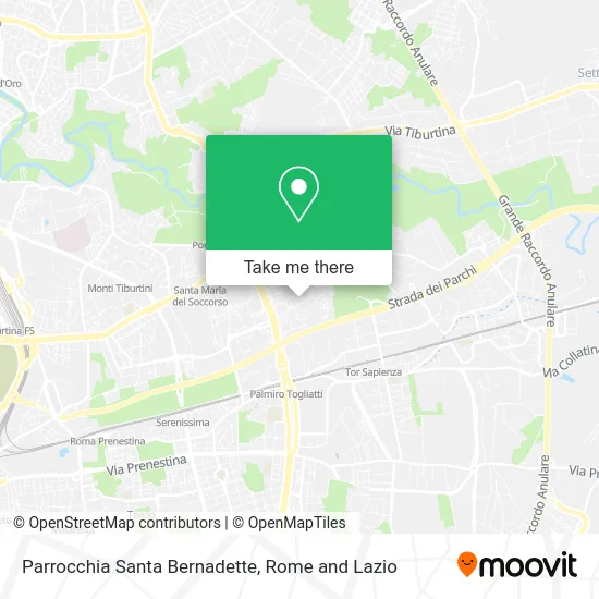 Saint Bernadette Parish map